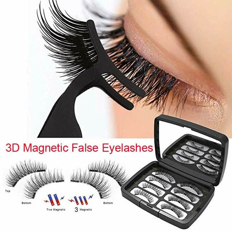 4 Pairs 3D Magnetic False Eyelashes