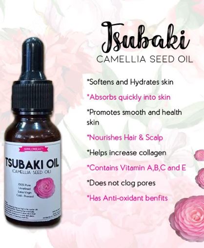 Japan's Beauty Secret Tsubaki Oil ( Camelia Seed Oil)
