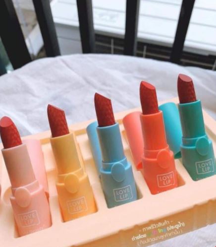 Thailand Matte Lipstick 5 Color Set