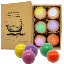 Load image into Gallery viewer, All Organic Bath Bomb 6 piece set The Home Spa Edition